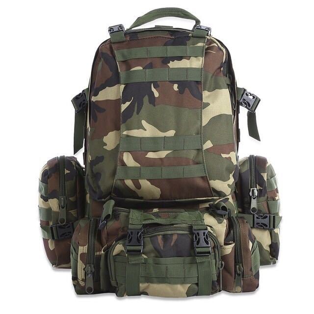 50L Waterproof Molle Military Tactical Backpack