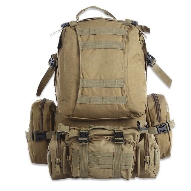 50L Waterproof Molle Military Tactical Backpack