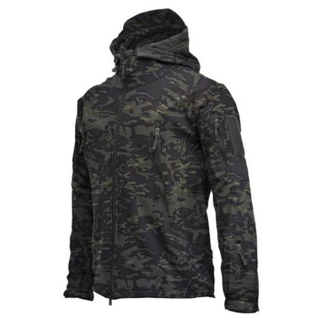 Waterproof Fleece Military Jacket for Outdoor Activities